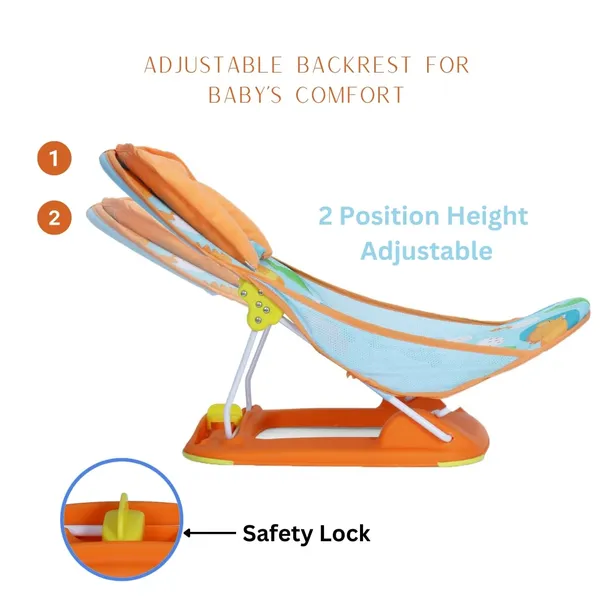 Orange_Metal,_Plastic_&_Polycotton_Baby_Bather_For_Kids