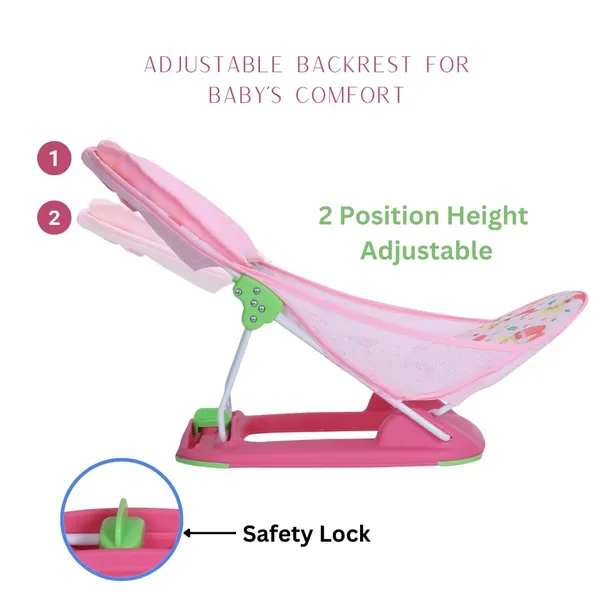 Pink_Metal,_Plastic_&_Polycotton_Baby_Bather_For_Kids
