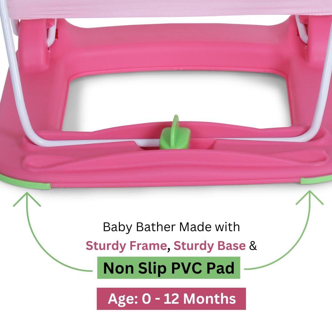 Pink_Metal,_Plastic_&_Polycotton_Baby_Bather_For_Kids