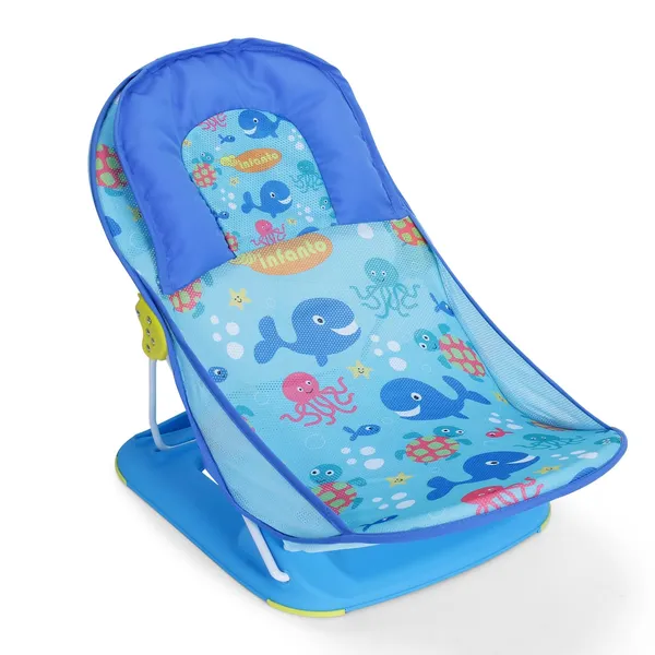 Blue_Metal,_Plastic_&_Polycotton_Baby_Bather_For_Kids
