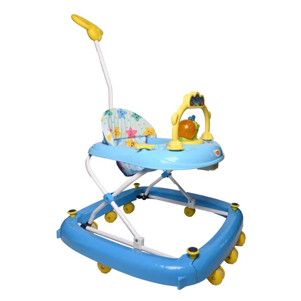 Blue_Iron/Metal_&_Fabric_Baby_Walker_For_Kids