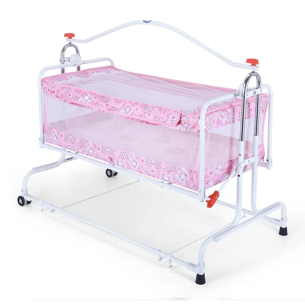 Pink_Metal_&_Mesh_Cradle_For_Kids