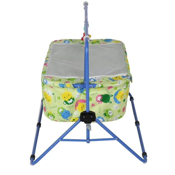 Green_Metal_&_Fabric_Cradle_For_Kids