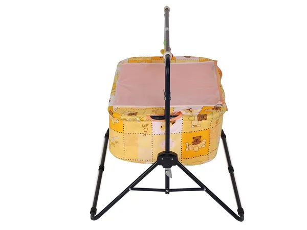 Peach_Metal_&_Fabric_Cradle_For_Kids