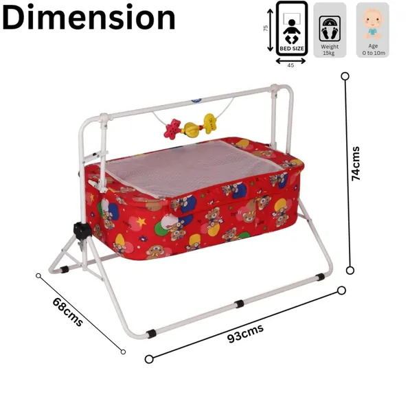 Red_Metal_&_Mesh_Cradle_For_Kids
