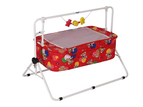 Red_Metal_&_Mesh_Cradle_For_Kids