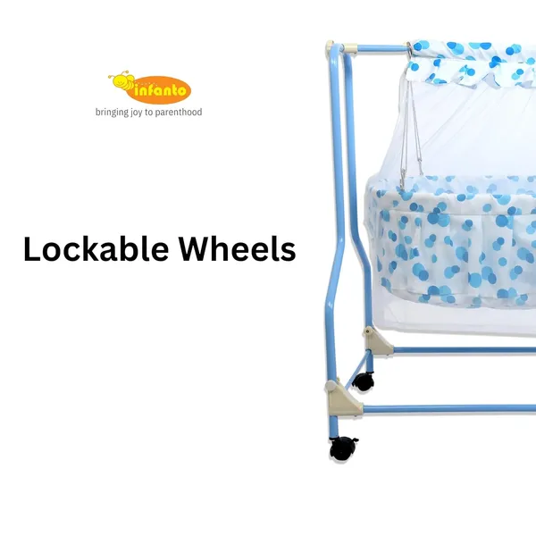 Blue_Metal_&_Fabric_Cradle_For_Kids