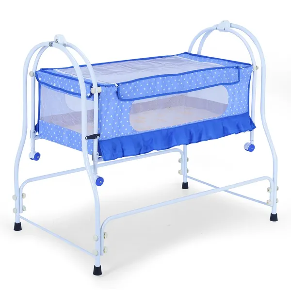 Blue_Metal_&_Fabric_Cradle_For_Kids