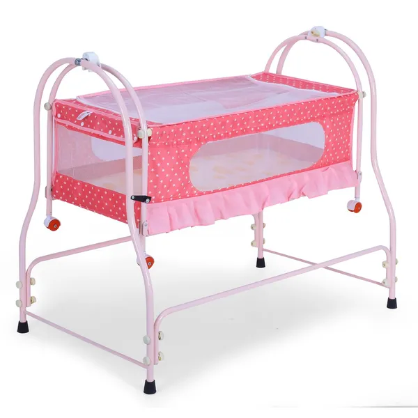 Pink_Metal_&_Fabric_Cradle_For_Kids