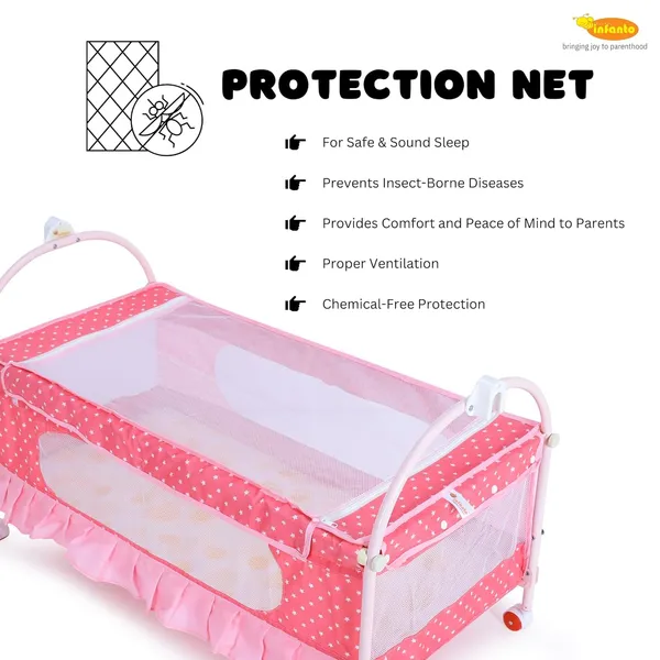 Pink_Metal_&_Fabric_Cradle_For_Kids