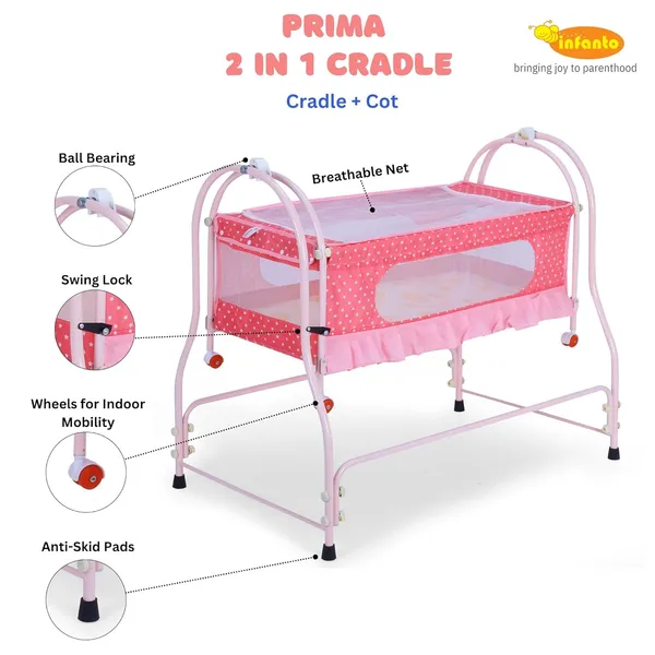 Pink_Metal_&_Fabric_Cradle_For_Kids