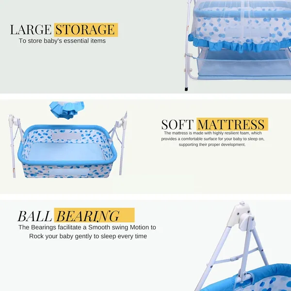 Blue_Metal_&_Fabric_Cradle_For_Kids