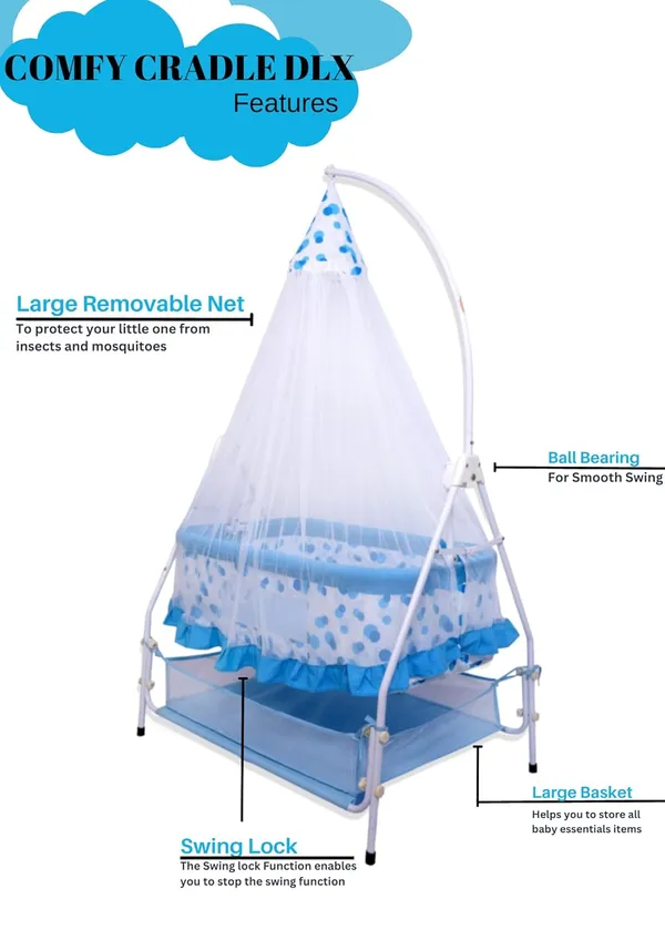 Blue_Metal_&_Fabric_Cradle_For_Kids
