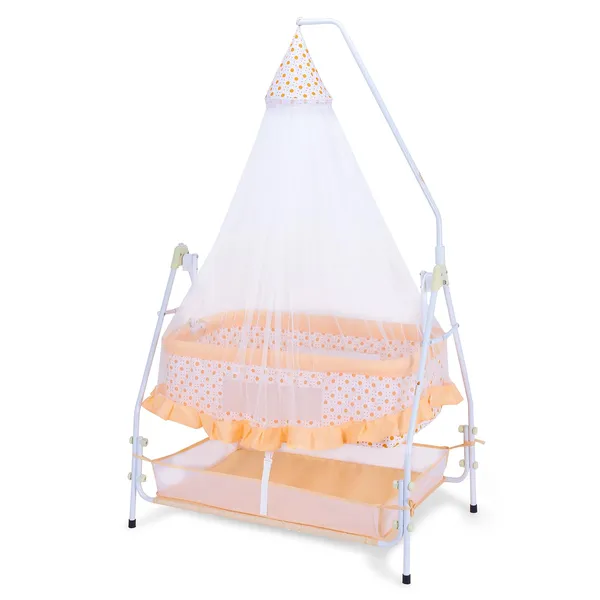 Orange_Metal_&_Fabric_Cradle_For_Kids