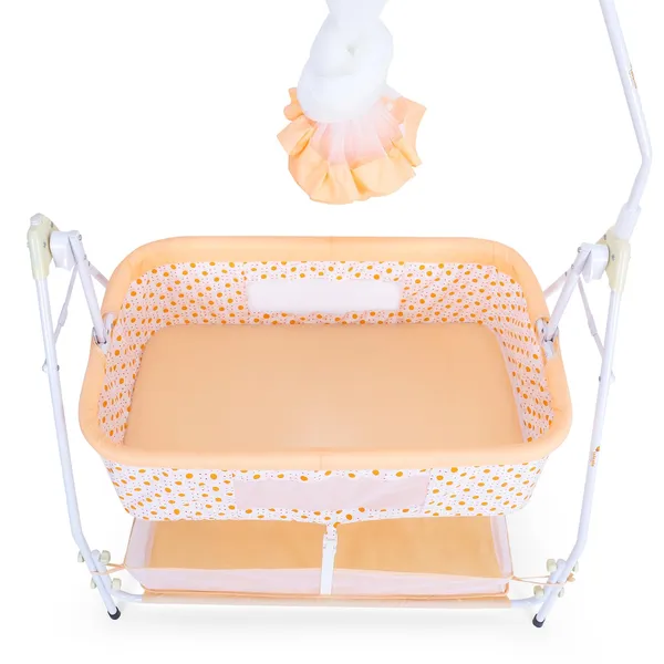 Orange_Metal_&_Fabric_Cradle_For_Kids