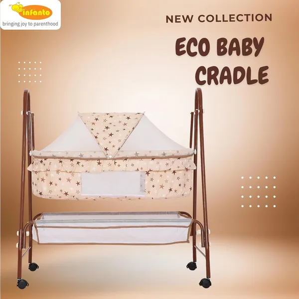 Brown_Metal_&_Mesh_Cradle_For_Kids