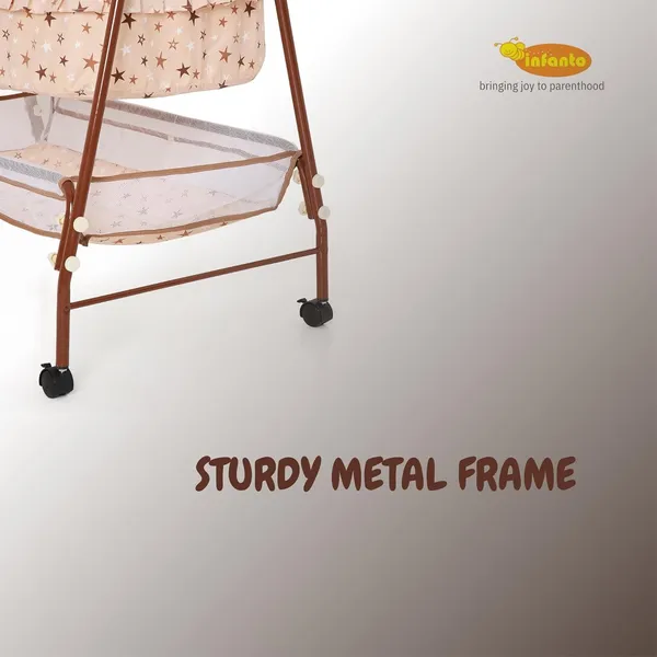 Brown_Metal_&_Mesh_Cradle_For_Kids