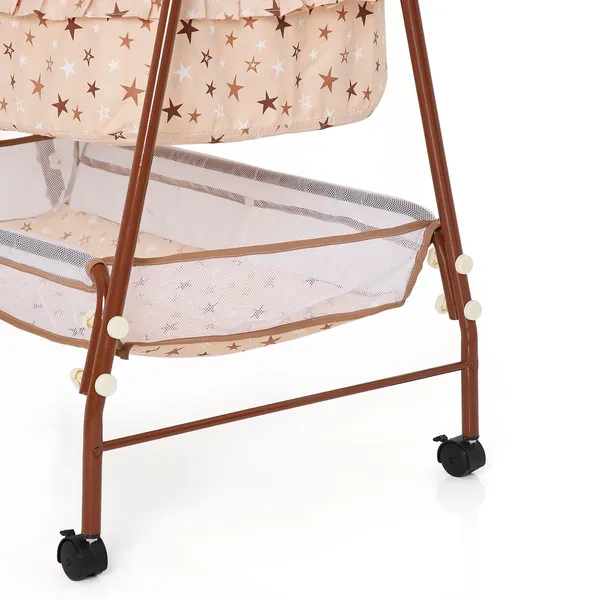 Brown_Metal_&_Mesh_Cradle_For_Kids