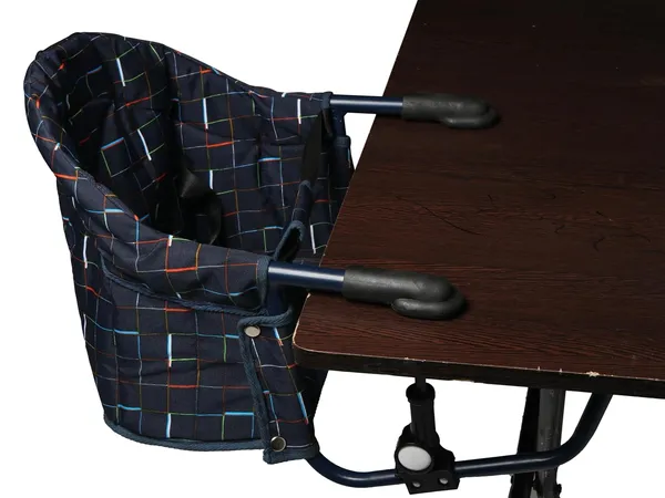 Blue_Metal_&_Polycotton_Feeding_Chair_For_Kids