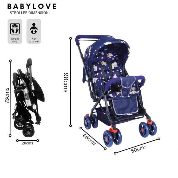 Blue_Metal,_Polyester_&_Polycotton_Stroller_For_Kids