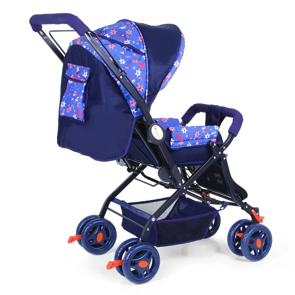 Blue_Metal,_Polyester_&_Polycotton_Stroller_For_Kids