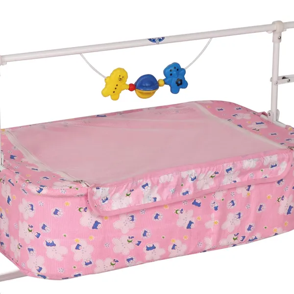 Pink_Metal_&_Fabric_Cradle_For_Kids