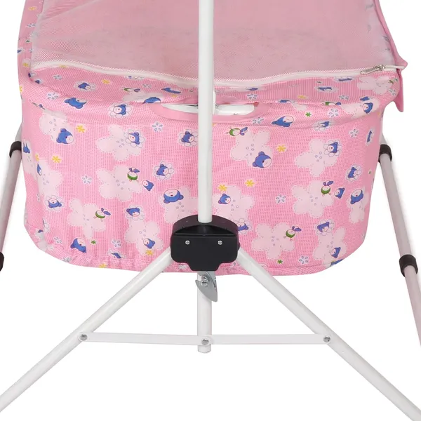 Pink_Metal_&_Fabric_Cradle_For_Kids