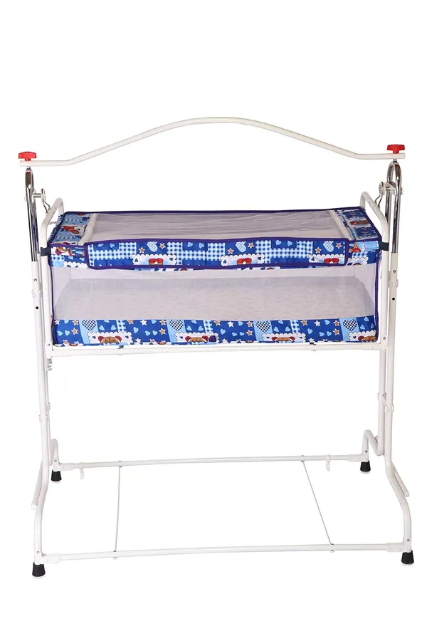 Blue_Stainless_Steel_&_Mesh_Cradle_For_Kids