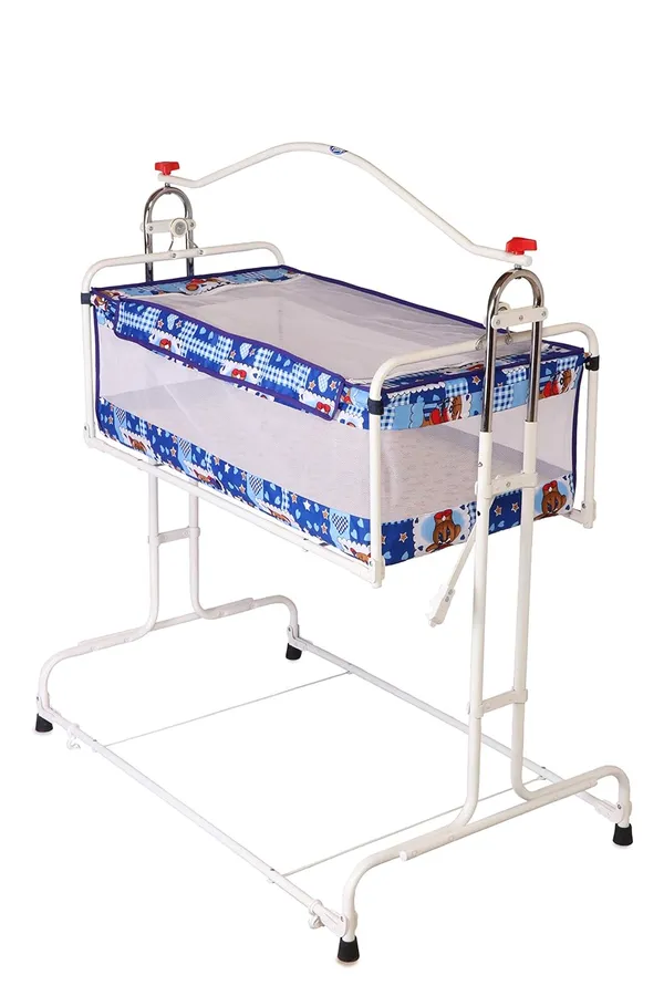 Blue_Stainless_Steel_&_Mesh_Cradle_For_Kids