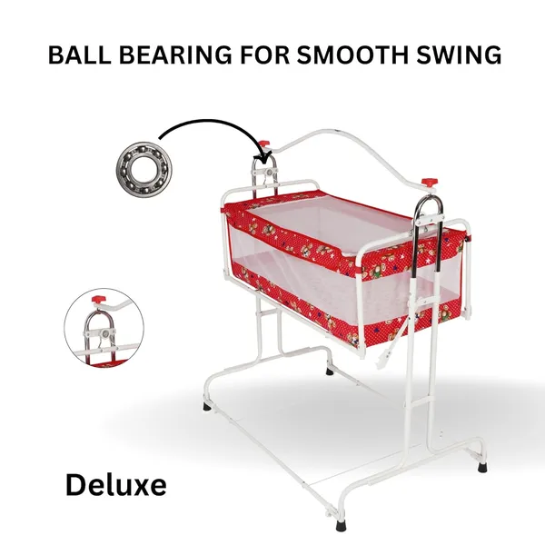 Red_Steel_&_Mesh_Cradle_For_Kids