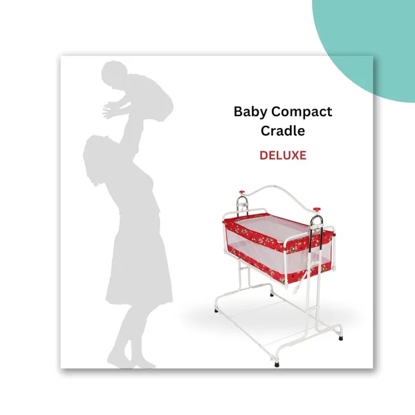 Red_Steel_&_Mesh_Cradle_For_Kids