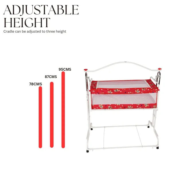 Red_Steel_&_Mesh_Cradle_For_Kids