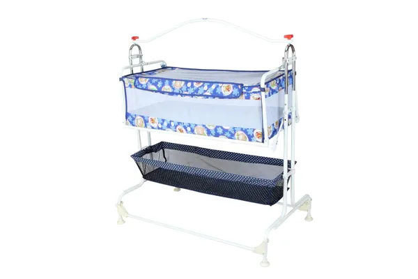 Blue_Stainless_Steel_&_Mesh_Cradle_For_Kids