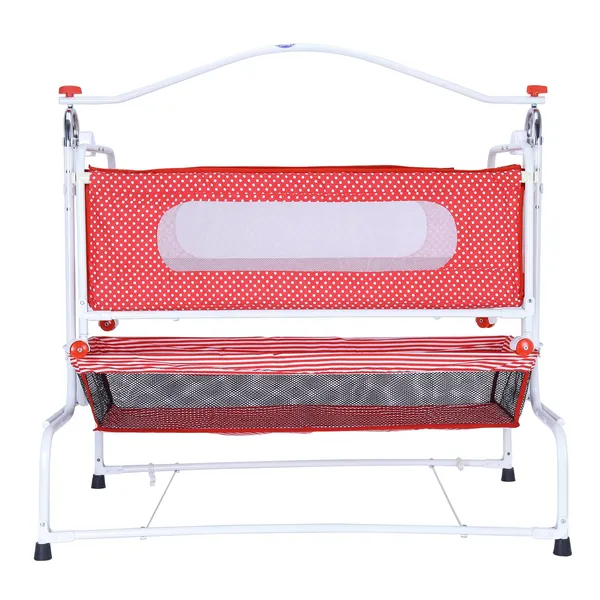 Red_Stainless_Steel_&_Mesh_Cradle_For_Kids