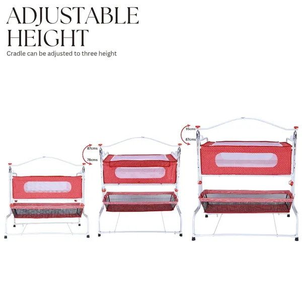 Red_Stainless_Steel_&_Mesh_Cradle_For_Kids