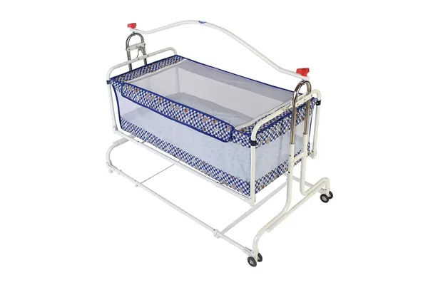 Blue_Metal_&_Fabric_Cradle_For_Kids
