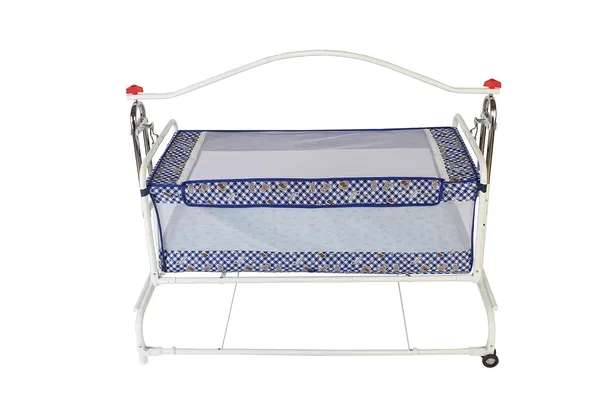 Blue_Metal_&_Fabric_Cradle_For_Kids