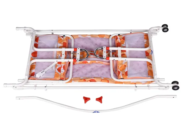 Orange_Plastic_&_Metal_Cradle_For_Kids