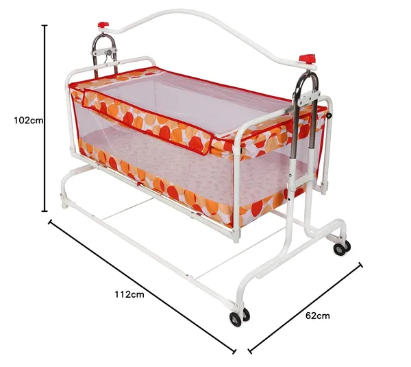 Orange_Plastic_&_Metal_Cradle_For_Kids