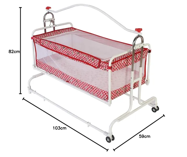 Red_Metal_&_Mesh_Cradle_For_Kids