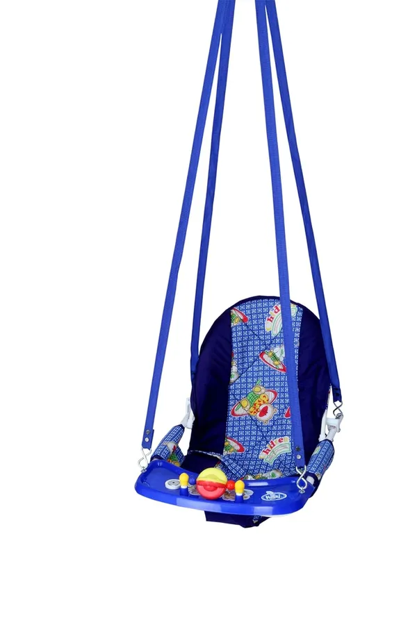 Blue_Metal,_Plastic_&_Polycotton_Baby_Swing_For_Kids