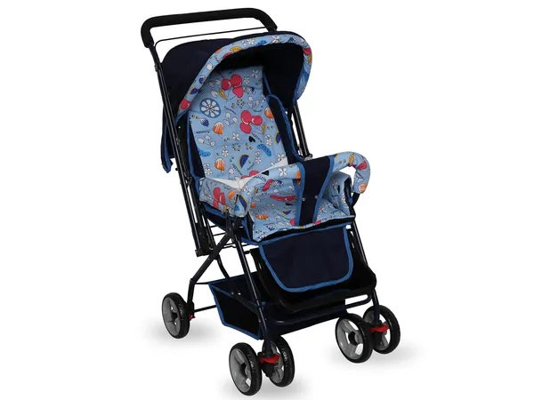 Multicolor_Metal_&_Polyester_Stroller_For_Kids