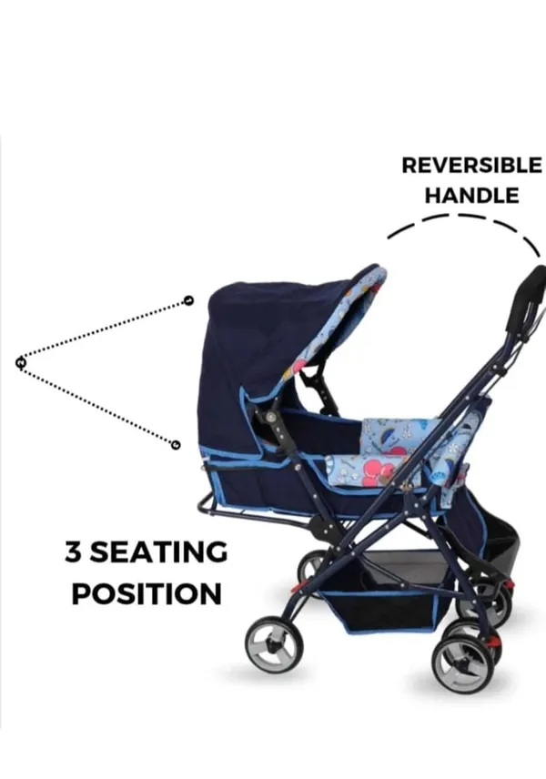 Multicolor_Metal_&_Polyester_Stroller_For_Kids