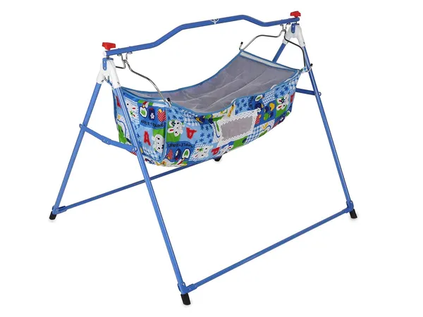 Blue_Metal_&_Mesh_Cradle_For_Kids