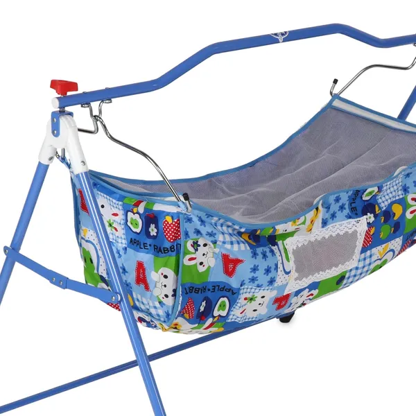 Blue_Metal_&_Mesh_Cradle_For_Kids