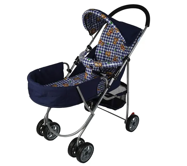 Multicolor_Metal_&_Polycotton_Stroller_For_Kids