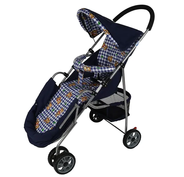 Multicolor_Metal_&_Polycotton_Stroller_For_Kids