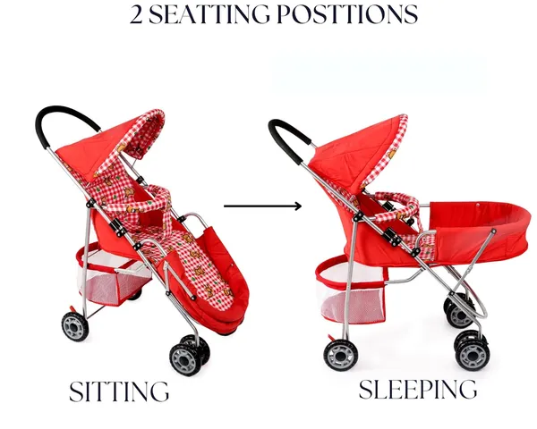 Multicolor_Aluminum/Steel_&_Fabric_Stroller_For_Kids