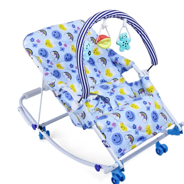 Blue_Metal_&_Cotton_Swing_Rocker_For_Kids
