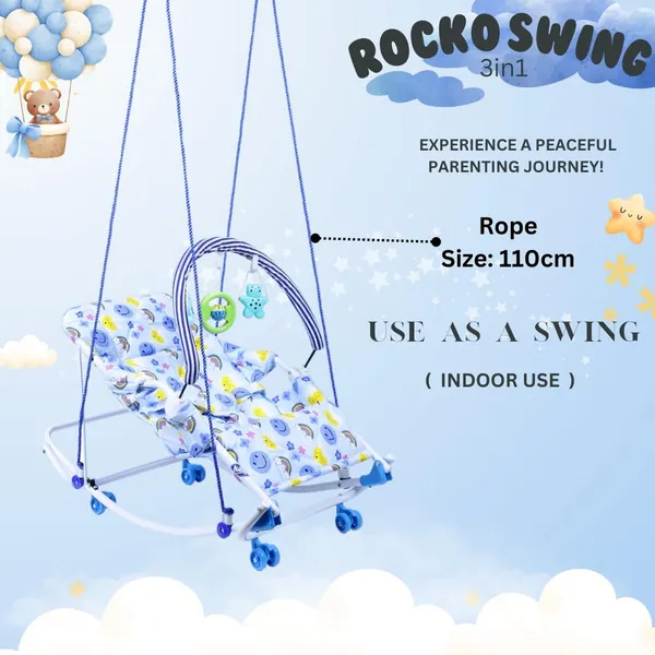 Blue_Metal_&_Cotton_Swing_Rocker_For_Kids